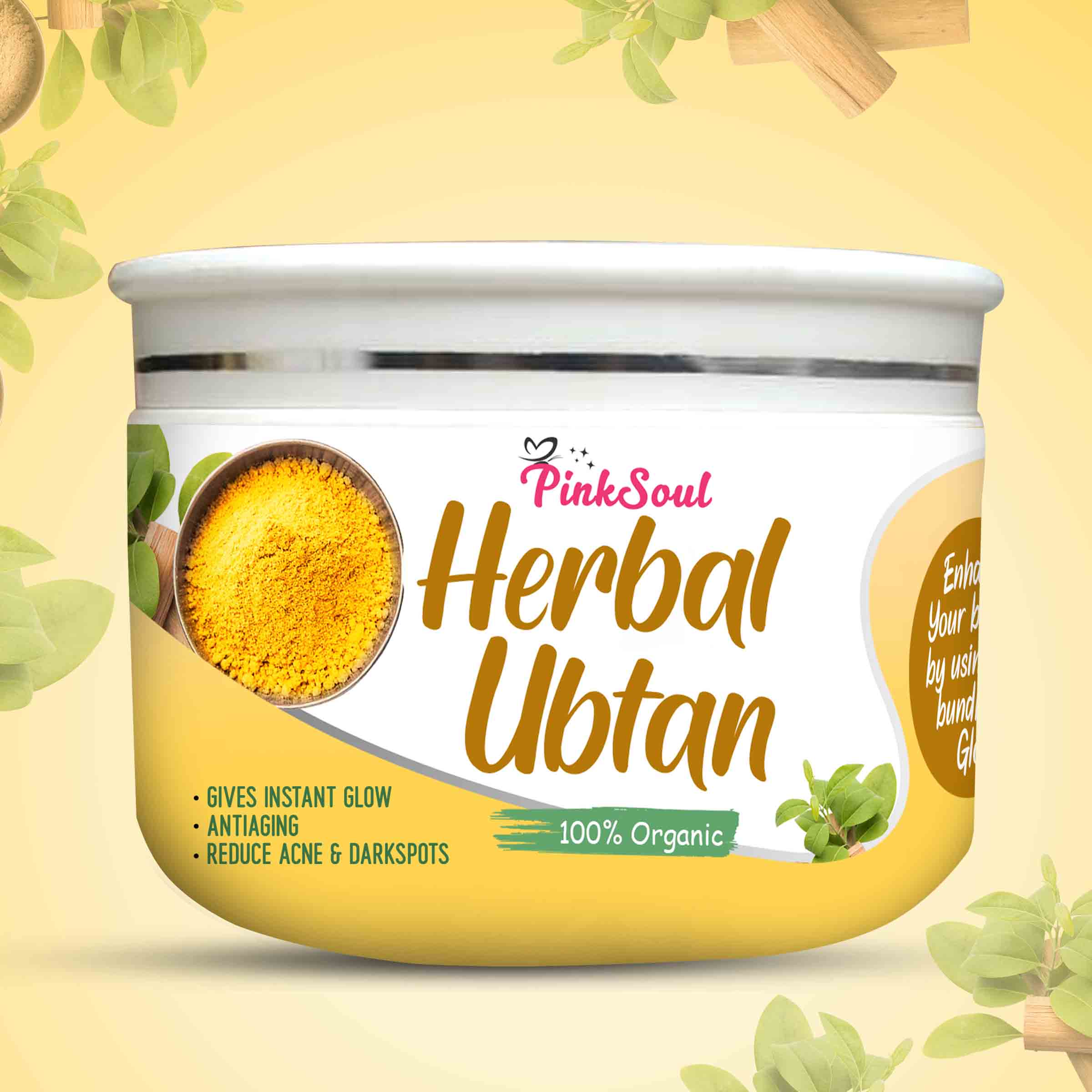 Herbal Ubtan 100 Organic Pinksoul